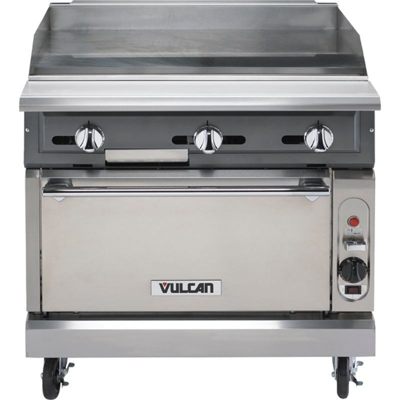 Vulcan VGMT36 - V Series Heavy Duty Range Snap Action Thermostatic Gas Griddle Modular 36" NG - 90,000 BTU