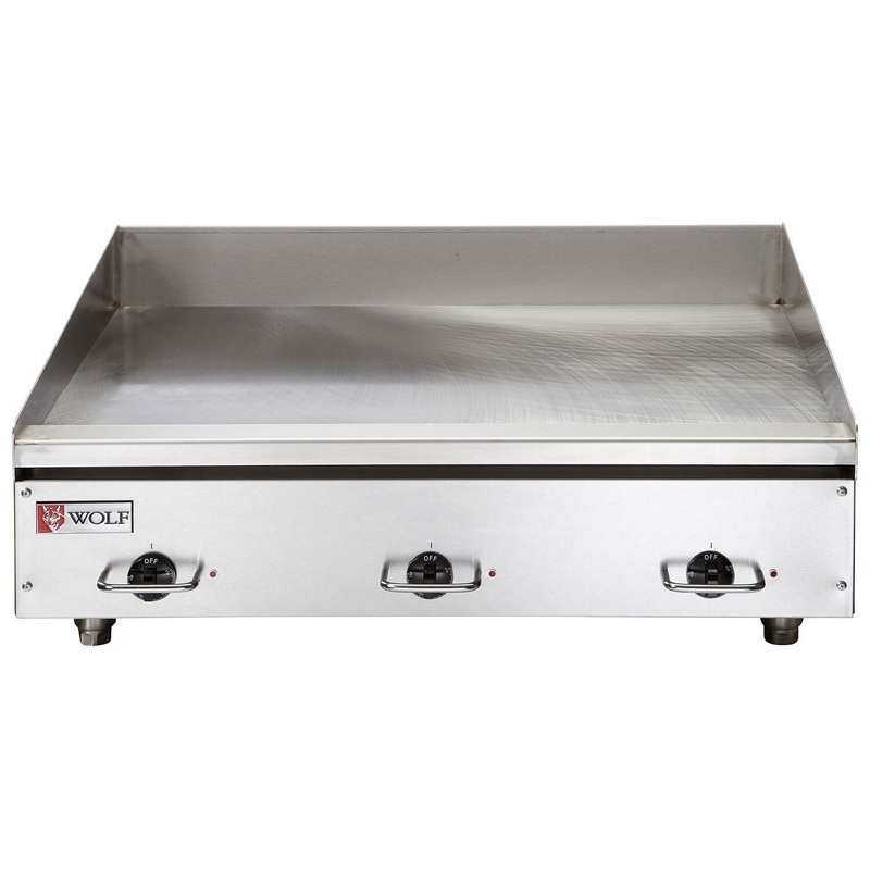 Wolf WEG36E - Heavy Duty Electric Griddle with Snap-Action Thermostatic Controls 36" - 208-240v/50/60/1-3