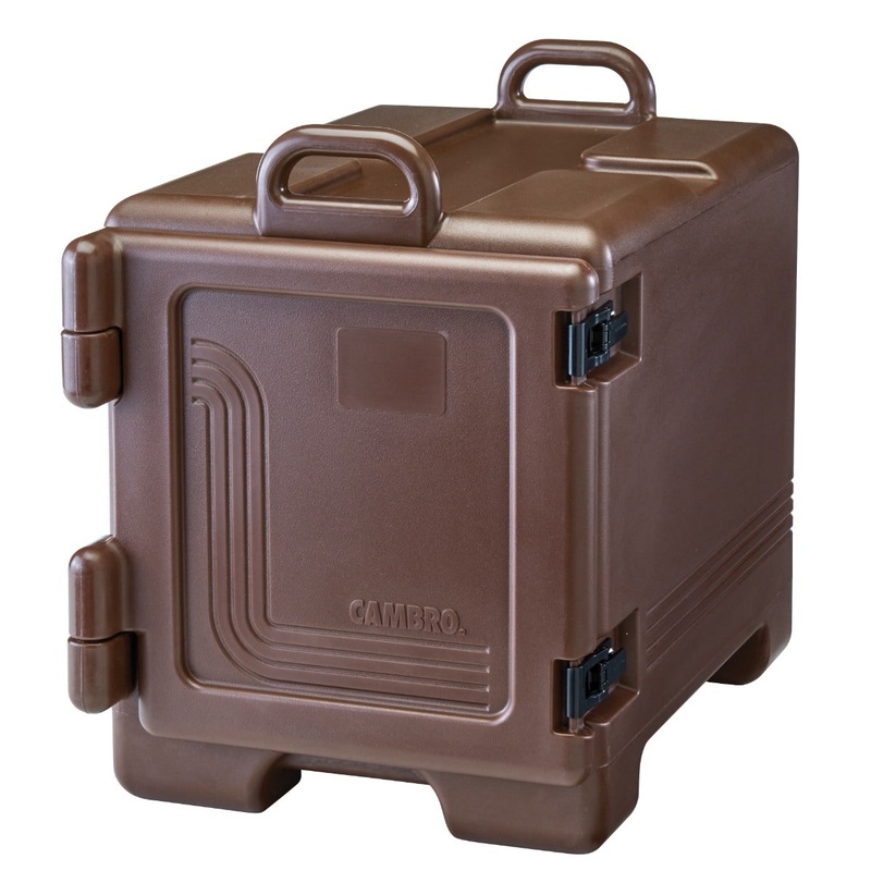 Cambro UPC300131 Ultra Pan Carrier Front Loading Insulated Food Pan Carrier 17" 36 qt. - Dark Brown - (4) Full Size 2-1/2" Deep Pan Capacity
