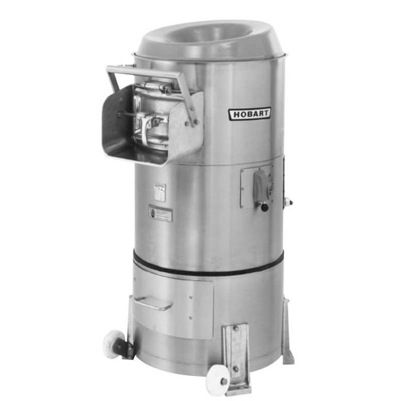 Hobart 6460M-1 Mobile Vegetable / Potato Peeler 50-60-lb/1-3 min. - 120v/60/1, 1 Hp