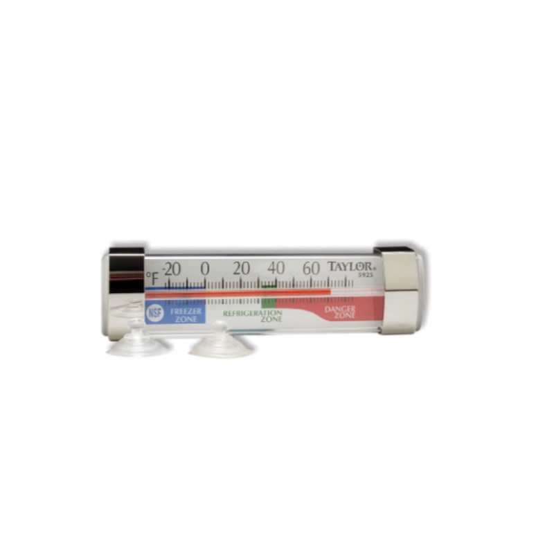 Taylor 5925N Refrigerator Freezer Thermometer w/ Magnified Face, -40 to 60F - 6ea/Case