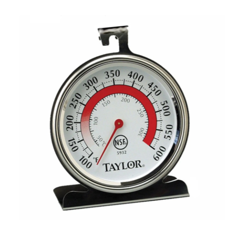 Taylor 5932 Oven Thermometer w/ 3" Dial Face, 100 to 600 F Degrees - 6ea/Case