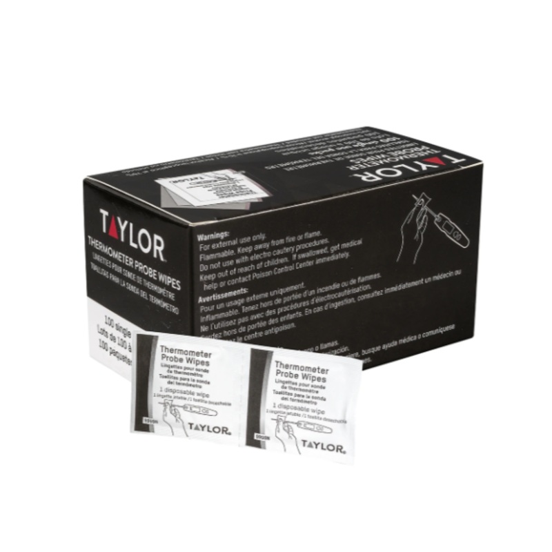 Taylor 9999N Probe Wipes, 70 Percent Isopropyl Alcohol - 10ea/Case