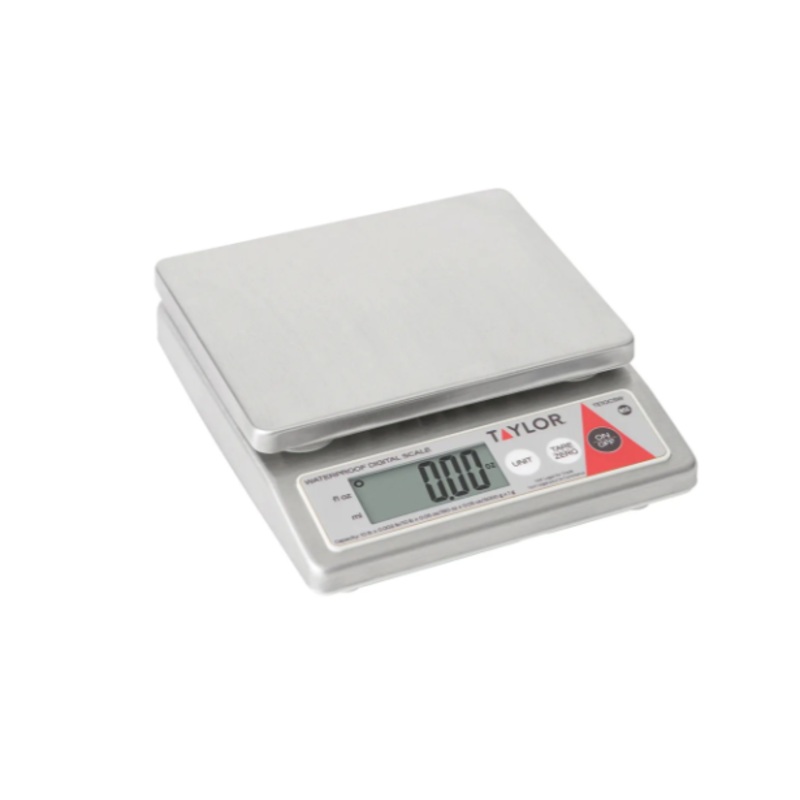 Taylor TE10CSW 10 lb Digital Portion Control Scale - 4 3/4" x 5 9/10", Stainless Steel - 4ea/Case
