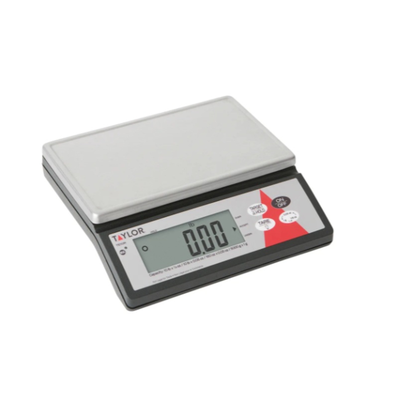 Taylor TE10R Scale, Electronic Portion Control, LCD, Tare, 10 lb, SS Platform - 4ea/Case