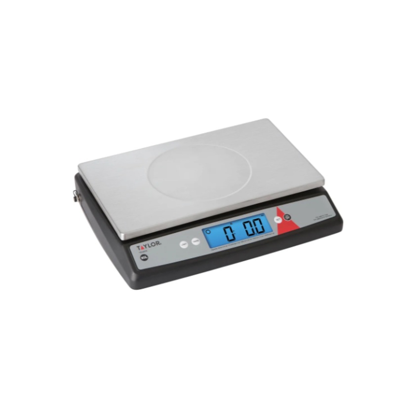 Taylor TE33OS 33 lb Digital Portion Control Scale - 11 1/4" x 7 1/4", Removable & Washable Platform - 2ea/Case