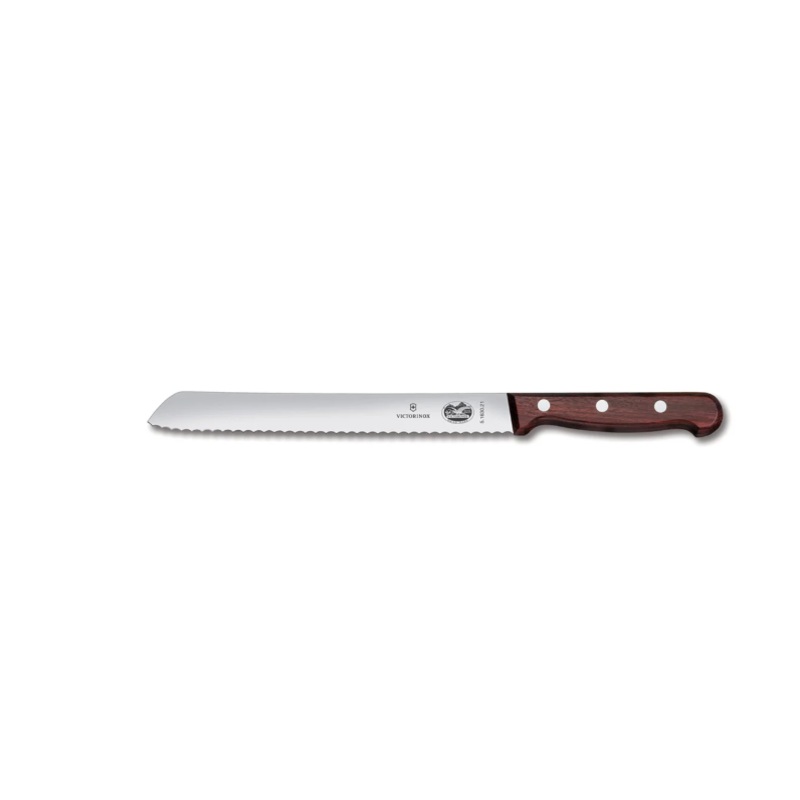 Victorinox - Swiss Army 5.1630.21-X4 Serrated Bread Knife w/ 8" Blade, Rosewood Handle