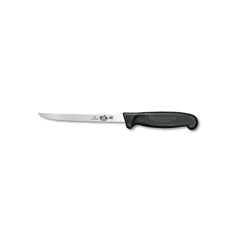 Victorinox - Swiss Army 5.6203.15-X1 Semi-Flexible Boning Knife w/ 6" Blade, Black Fibrox Nylon Handle