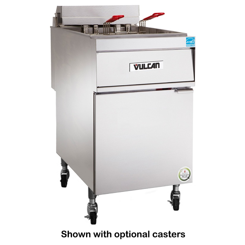 Vulcan 1ER85A Electric Floor Fryer with Analog Controls - Holds 85 lbs. - 207v/3-ph, 24kW