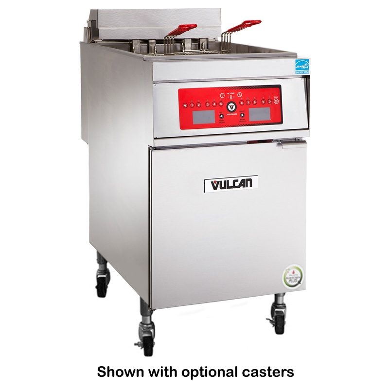 Vulcan 1ER85C Electric Floor Fryer with Computer Controls - Holds 85 lbs. - 208v/3-ph, 24kW