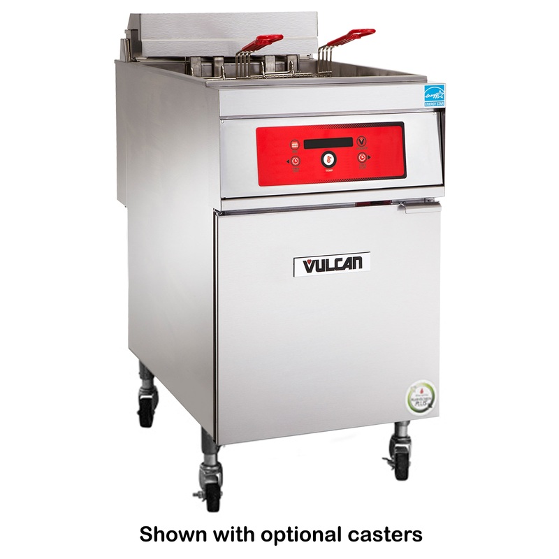 Vulcan 1ER85D Electric Floor Fryer with Digital Controls - Holds 85 lbs. - 208v/3-ph, 24kW
