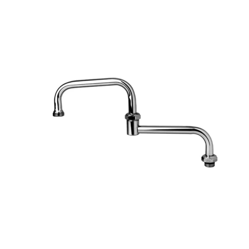 T&S Brass 068X Double Joint Nozzle, 12" Back, 6" Front, 18" Total Length