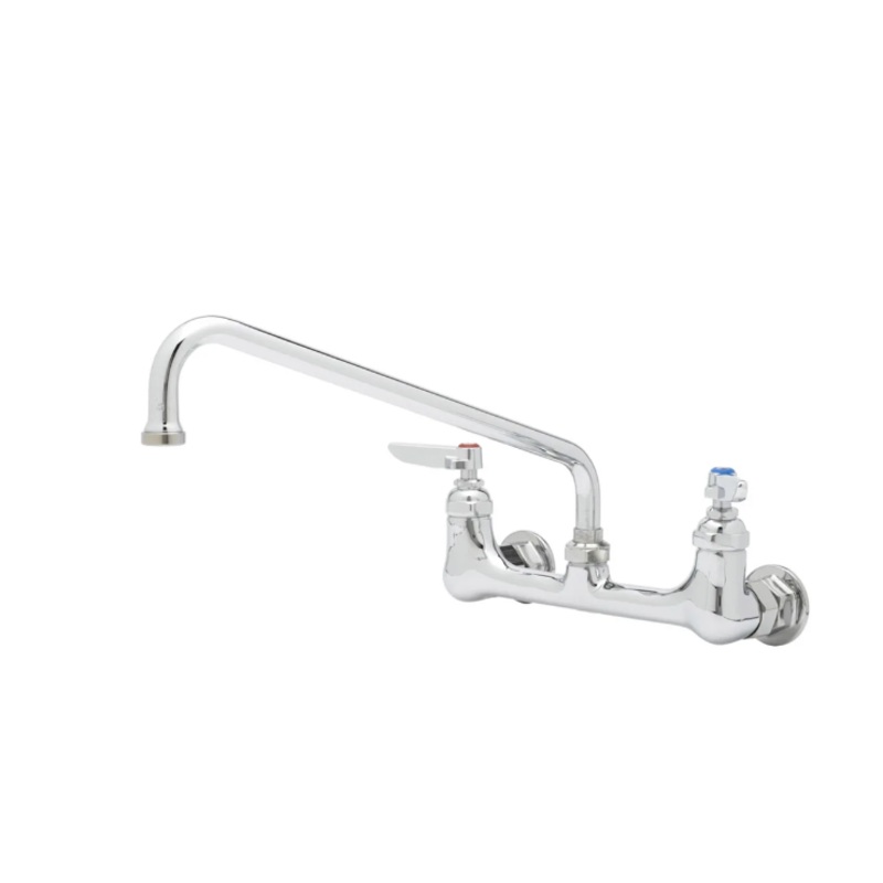 T&S Brass B-0231-CR Splash Mount Faucet w/ 12" Swing Nozzle