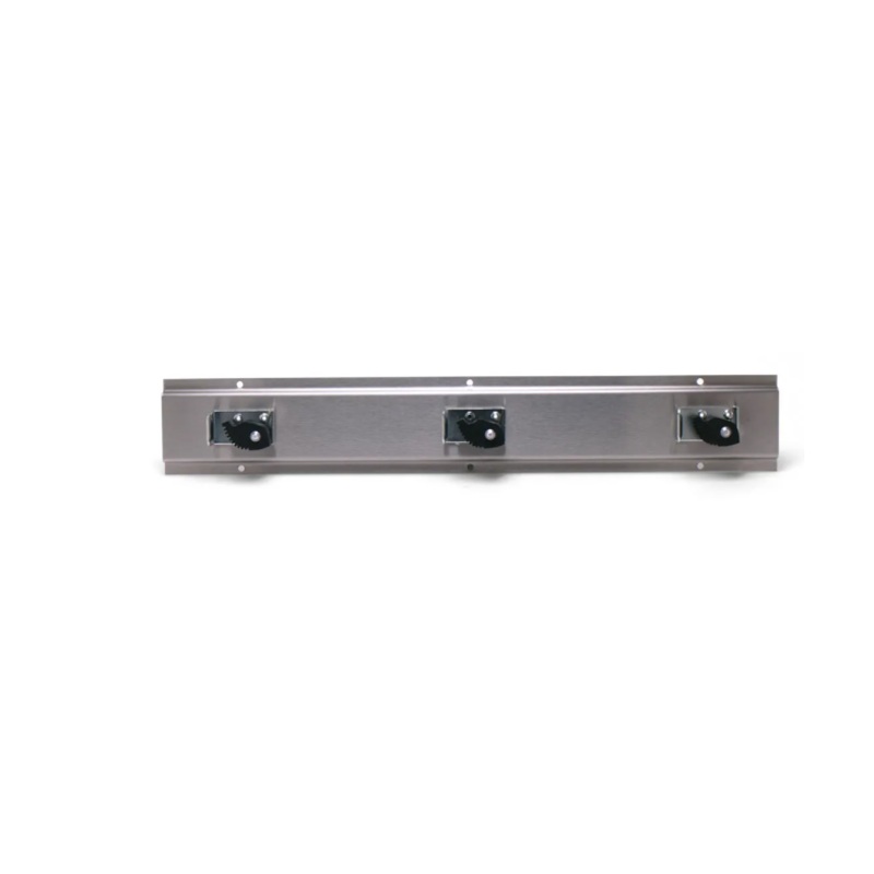 T&S Brass B-0653 Mop Hanger, Stainless Steel, 3 Spring Loaded Grips