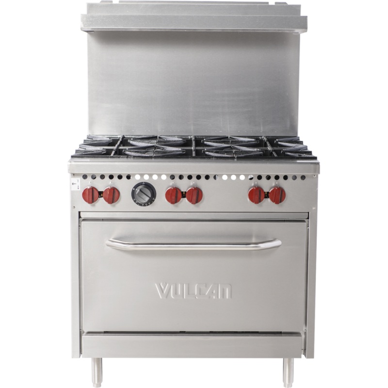 Vulcan 36S-6BN Endurance Gas Range w/ 6 Burners & Standard Oven 36" - 215,000 BTU