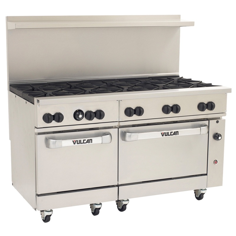 Vulcan 60SS-10BN Endurance Gas Range with 10 Burners & 2 Standard Ovens 60" - 358,000 BTU