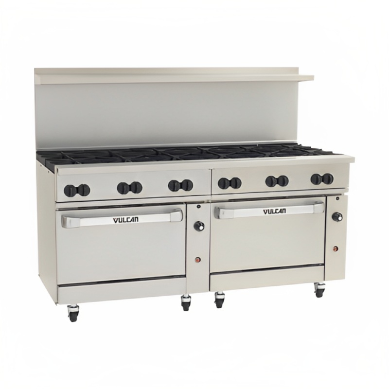 Vulcan 72CC-12B Endurance Gas Range w/ 12 Burners & 2 Convection Ovens 72" - 430,000 BTU