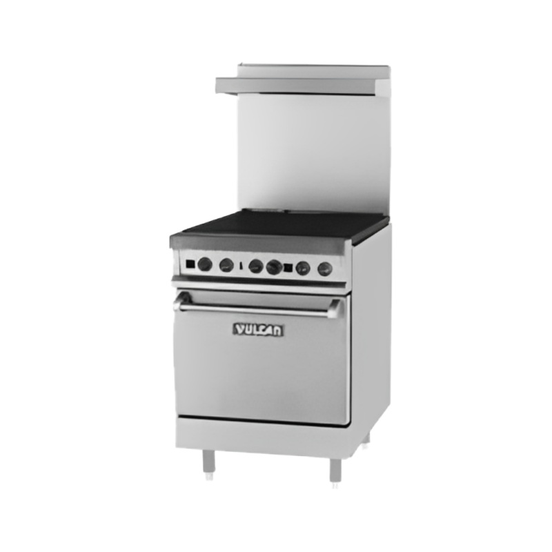 Vulcan EV36-S-2HT12G240 Endurance Electric Range Two Hot Tops w/ Griddle & Standard Oven 36" - 240v