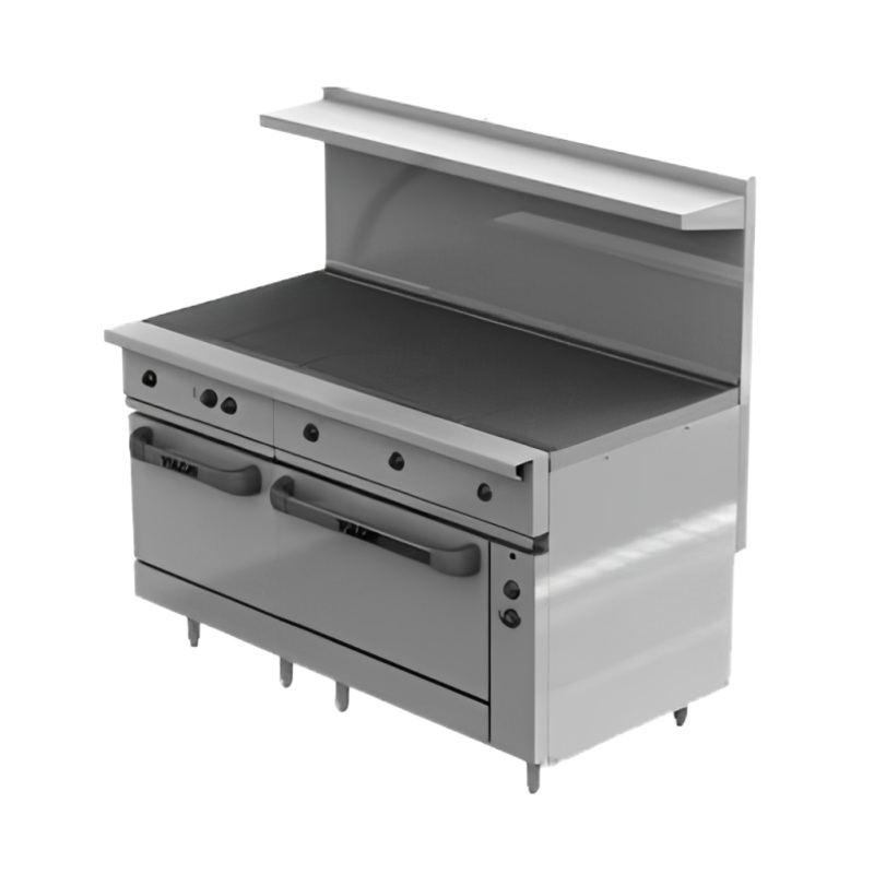 Vulcan EV60-SS-5HT-240 Endurance Electric Range Five Hot Tops w/ One Oversized Oven & One Standard Oven 60" - 240V