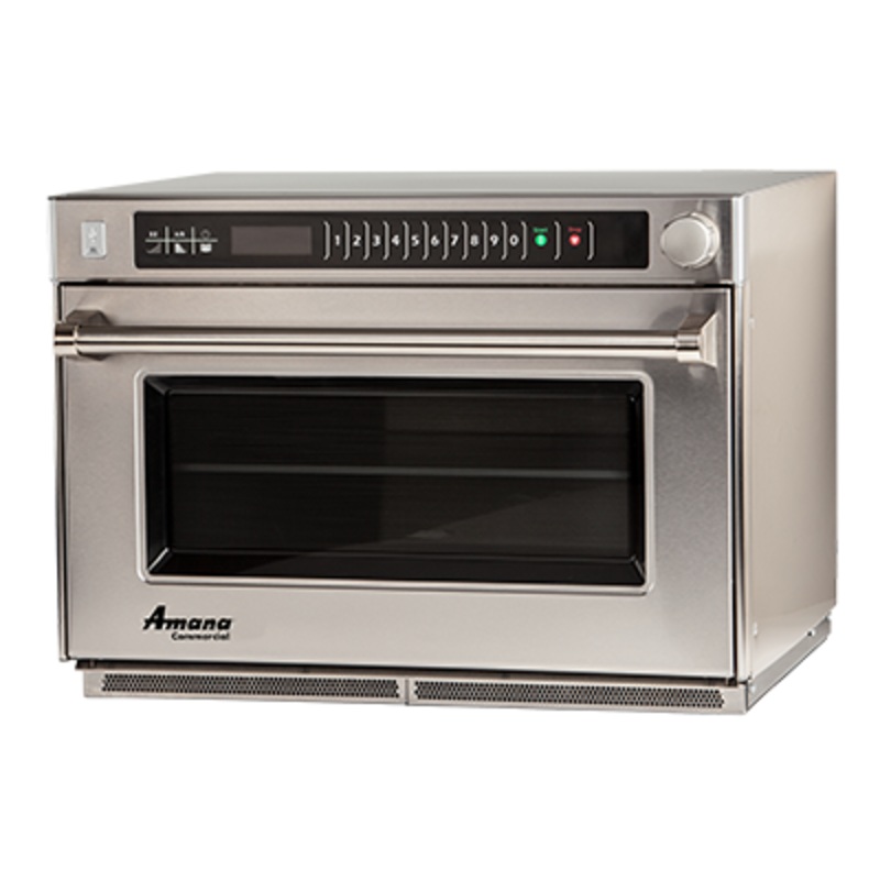 Amana AMSO35 Stainless Steel Heavy-Duty Stackable Countertop Commercial Microwave Steamer Oven - 208/240V, 3500W