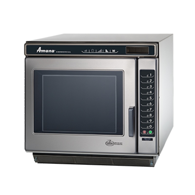 Amana RC30S2 Heavy-Duty Stainless Steel Commercial Microwave Oven with Push Button Controls - 208/240V, 3000W