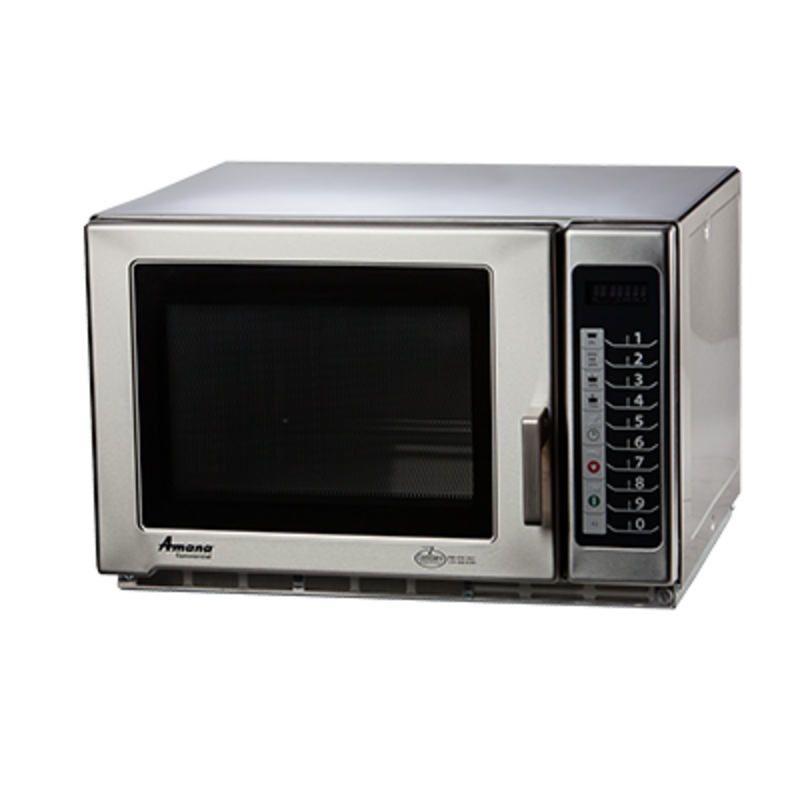 Amana RFS18TS  Stainless Steel Medium-Duty Stackable Countertop Commercial Microwave with Touchpad Controls - 208/230V, 1800W