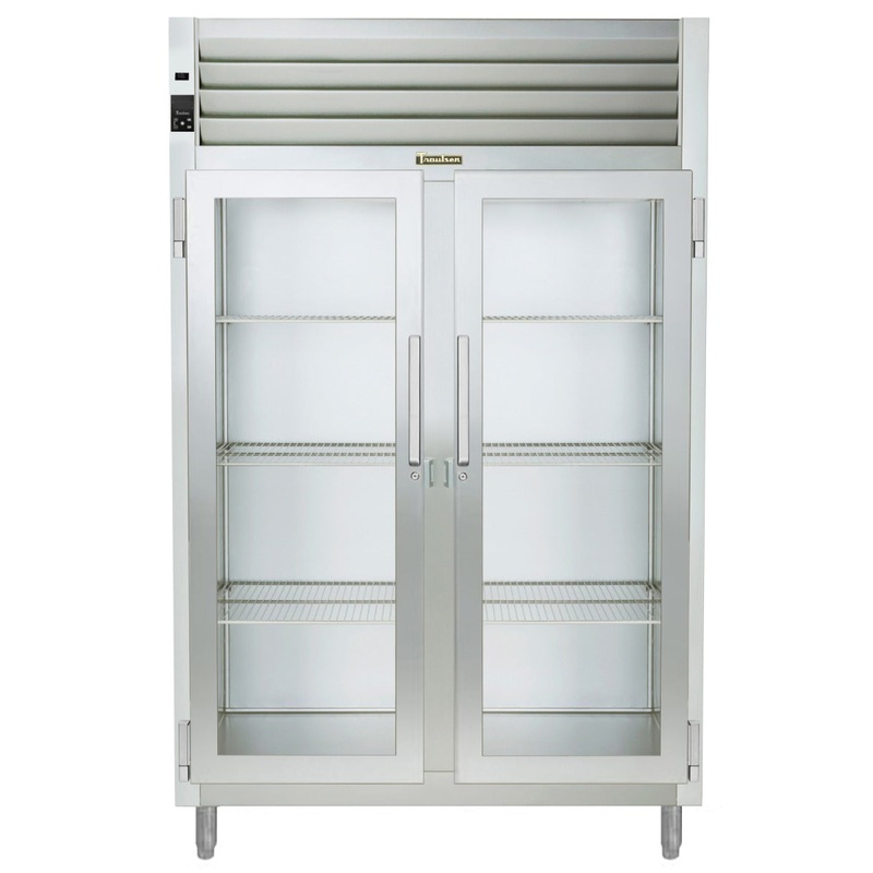 Traulsen AHF232W-FHG Spec-Line 2-Section 2 Glass Door Reach-In Heated Holding Cabinet 58" - 51.41 cu. ft.
