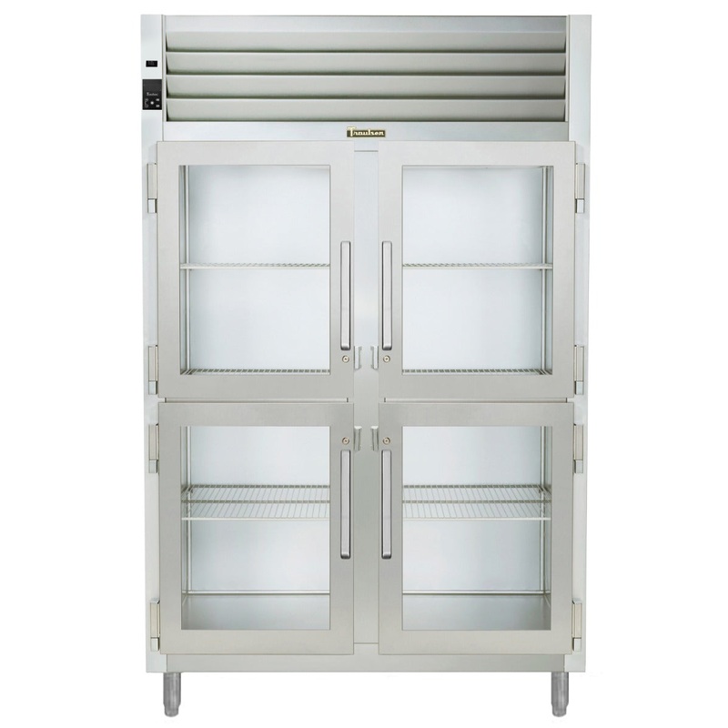 Traulsen AHF232W-HHG Spec-Line 2-Section 4 Glass Half Door Reach-In Heated Holding Cabinet 58" - 51.41 cu. ft.