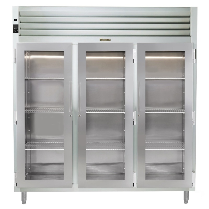 Traulsen AHF332W-FHG Spec-Line 3-Section 3 Glass Door Reach-In Heated Holding Cabinet 86" - 78.77 cu. ft.