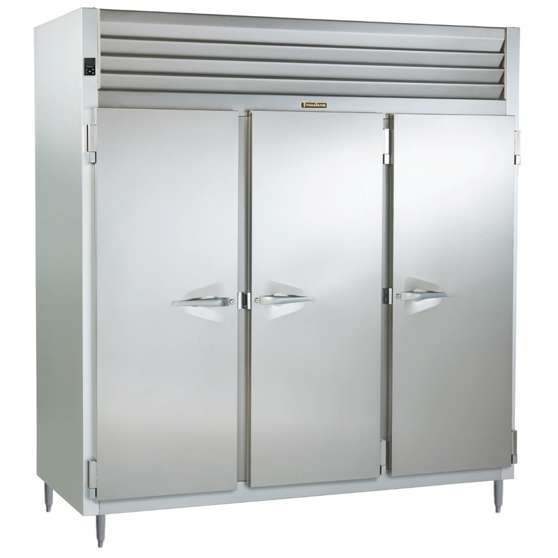 Traulsen AHF332W-FHS Spec-Line 3-Section 3 Solid Door Reach-In Heated Holding Cabinet 86" - 77.45 cu. ft.