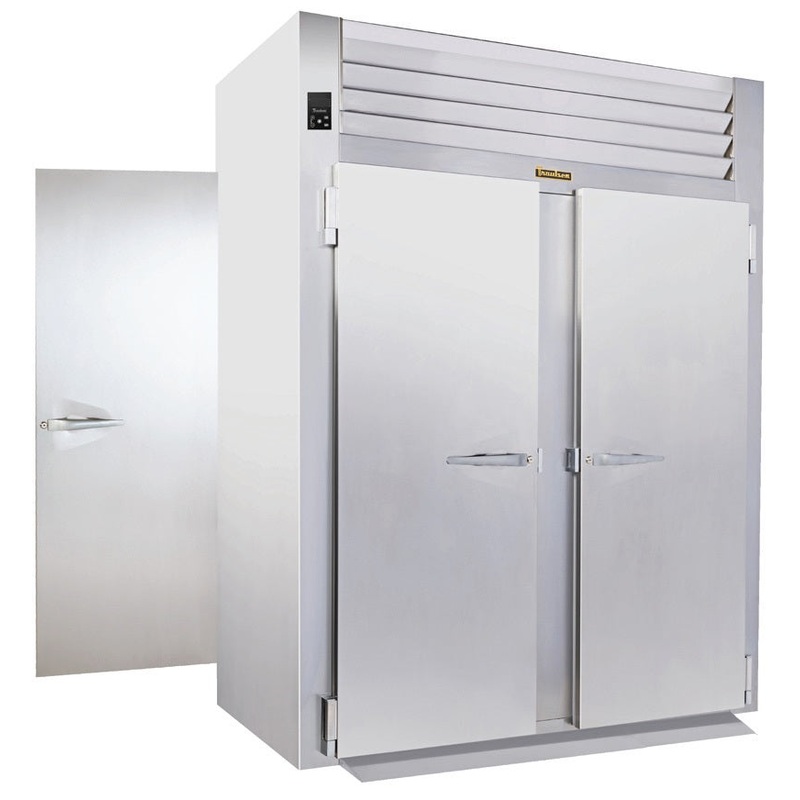 Traulsen AIH232LP-FHS Spec-Line 2-Section 2 Solid Door Roll-Thru Heated Holding Cabinet 68" - Accepts 66"H Racks - 78.84 cu. ft. - 208-230/115v