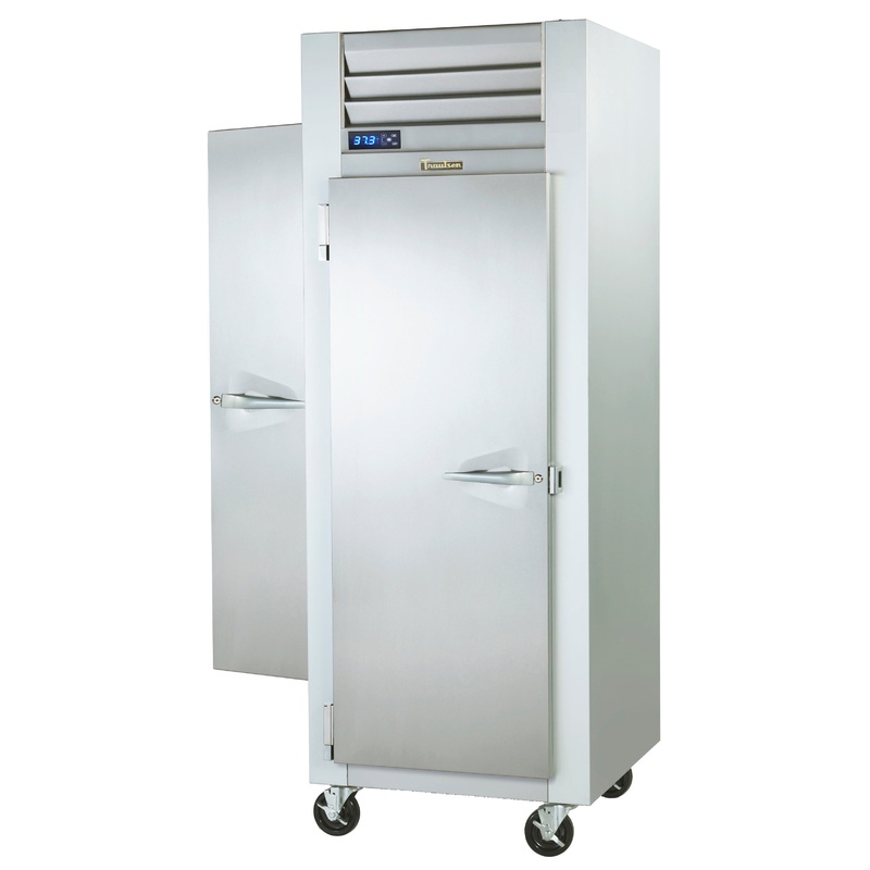 Traulsen G10015P 1-Section Left Hinged Front/Right Hinged Rear 1 Solid Door Pass-Thru Refrigerator 30" - 25.6 Cu. Ft.