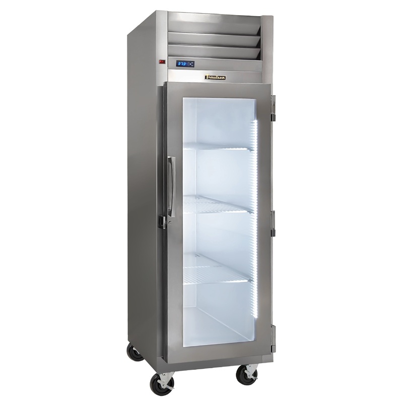 Traulsen G11010 1-Section Right Hinged 1 Glass Door Reach-In Refrigerator 30" - 24.2 Cu. Ft.