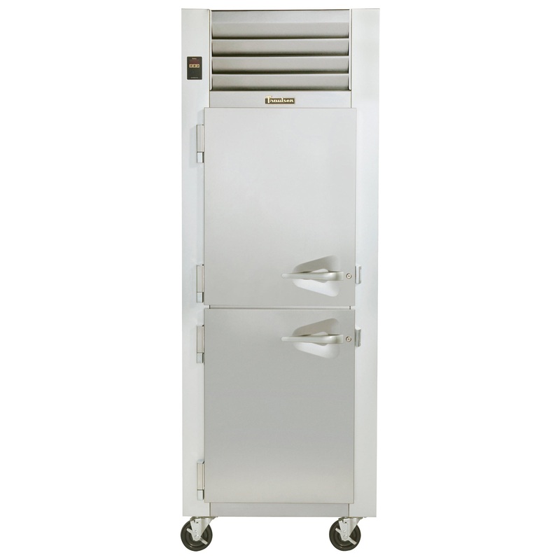 Traulsen G12001 1-Section Left Hinged 2 Solid Half Door Reach-In Freezer 30" - 24.2 Cu. Ft.