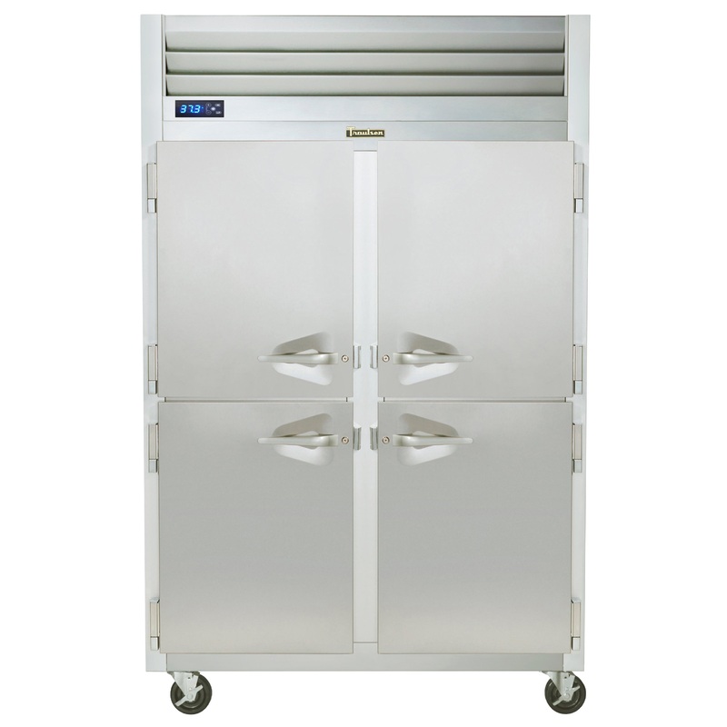 Traulsen G20000 2-Section Left/Right Hinged 4 Solid Half Door Reach-In Refrigerator 52" - 46 Cu. Ft.