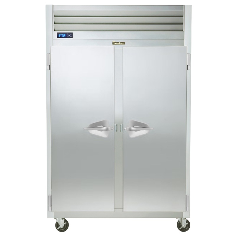 Traulsen G20014P 2-Section Left/Right Hinged 2 Solid Door Pass-Thru Refrigerator 52" - 48.8 Cu. Ft.