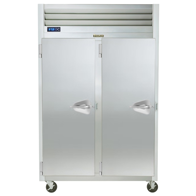 Traulsen G20015P 2-Section Left/Left Hinged 2 Solid Door Pass-Thru Refrigerator 52" - 48.8 Cu. Ft.