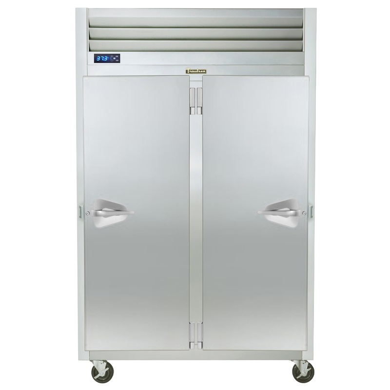 Traulsen G20016P 2-Section Right/Left Hinged 2 Solid Door Pass-Thru Refrigerator 52" - 48.8 Cu. Ft.