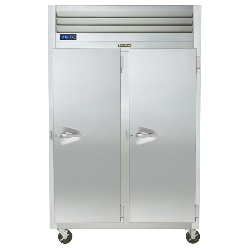 Traulsen G20017P 2-Section Right/Right Hinged 2 Solid Door Pass-Thru Refrigerator 52" - 48.8 Cu. Ft.