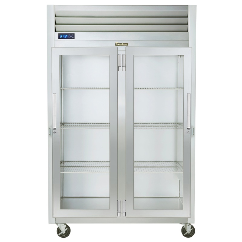 Traulsen G21011 2-Section Right/Left Hinged 2 Glass Door Reach-In Refrigerator 52" - 46 Cu. Ft.