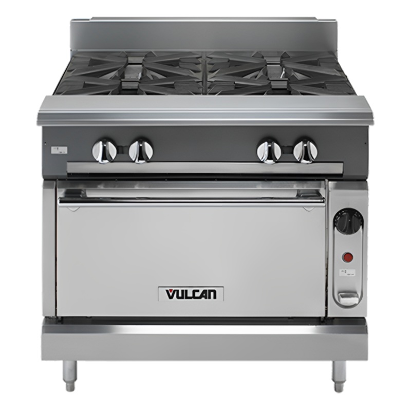Vulcan V4B24 V Series Heavy Duty Natural Gas Modular Range 4 Burners 24" - 140,000 BTU
