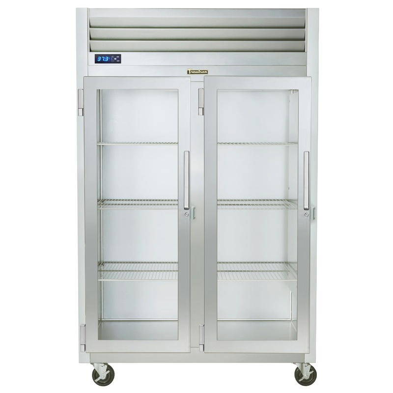 Traulsen G21013 2-Section Left/Left Hinged 2 Glass Door Reach-In Refrigerator 52" - 46 Cu. Ft.