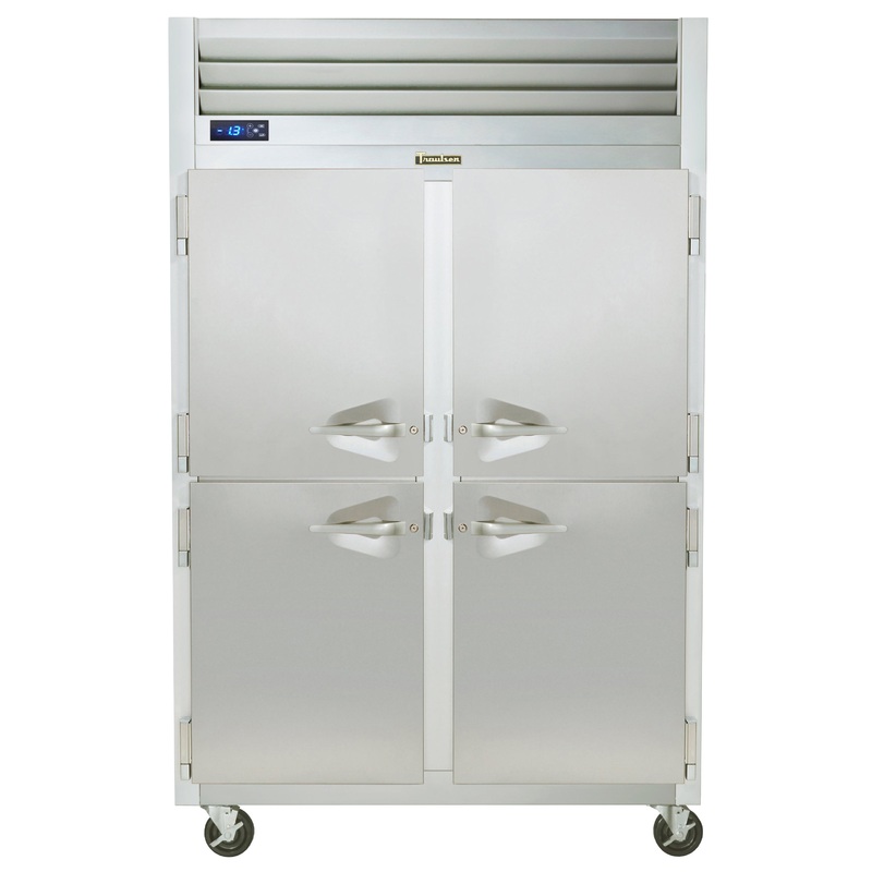 Traulsen G22000 2-Section Left/Right Hinged 4 Solid Half Door Reach-In Freezer 52" - 46 Cu. Ft.