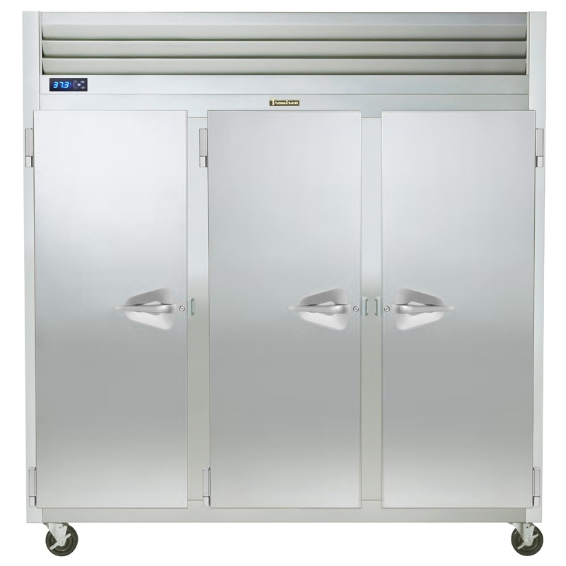 Traulsen G31011 3-Section Left/Left/Right Hinged 6 Solid Door Reach-In Storage Freezer 76" - 69.1 Cu. Ft.