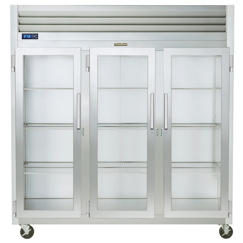 Traulsen G32011 3-Section Left/Left/Right Hinged 3 Glass Door Reach-In Refrigerator 76" - 69.1 Cu. Ft.