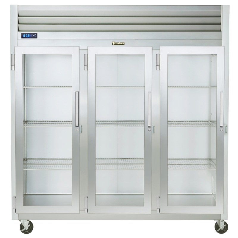 Traulsen G32013 3-Section Left/Left/Left Hinged 3 Glass Door Reach-In Refrigerator 76" - 69.1 Cu. Ft.