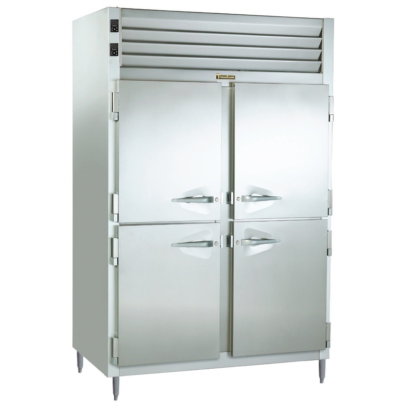 Traulsen RDT232WUT-HHS Spec-Line 2-Section 4 Solid Half Door Dual Temp Reach-In Refrigerator / Freezer 58" - 46.86 cu. ft.