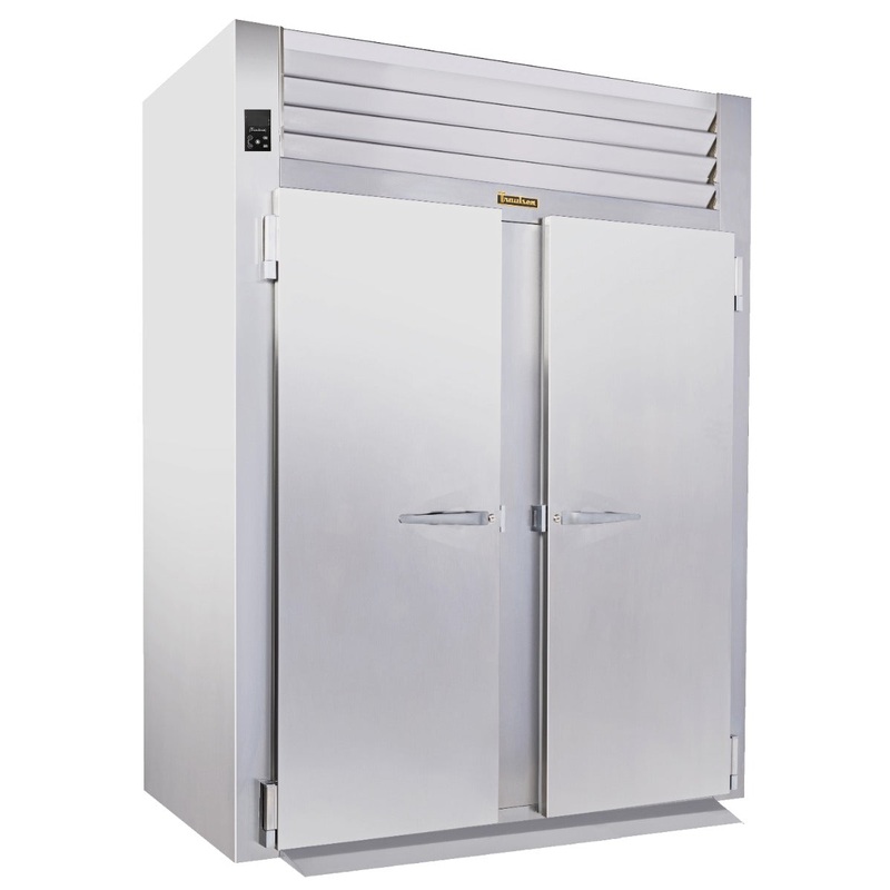 Traulsen RIF232HUT-FHS Spec-Line 2-Section 2 Solid Door Roll-In Freezer 68" - Accepts 72"H Racks - 79.46 cu. ft. - 208-230/115v