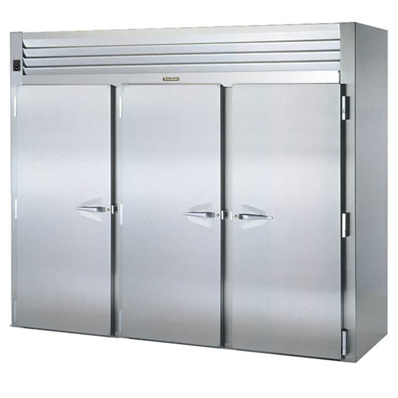 Traulsen RIF332LUT-FHS Spec-Line 3-Section 3 Solid Door Roll-In Freezer 101" - Accepts 66"H Racks - 111.49 cu. ft. - 208-230/115v