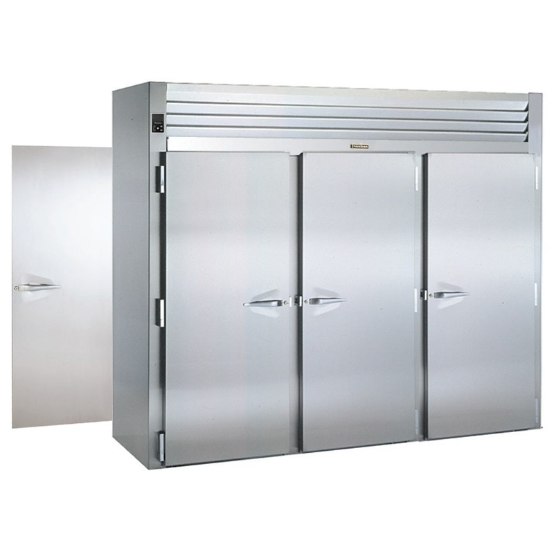 Traulsen RIH332LP-FHS Spec-Line 3-Section 3 Solid Door Roll-Thru Heated Holding Cabinet 101" - Accepts 66"H Racks - 119.56 cu. ft. - 208-230/115v